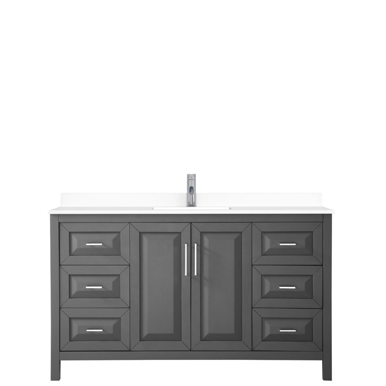 Wyndham Collection Daria 60" Single Bathroom Vanity Set & Reviews Wayfair